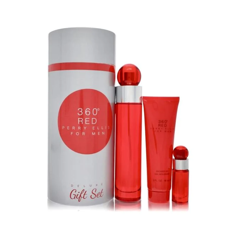 Perry Ellis 360 Red Cilindro 3 Piezas 100ML EDT
