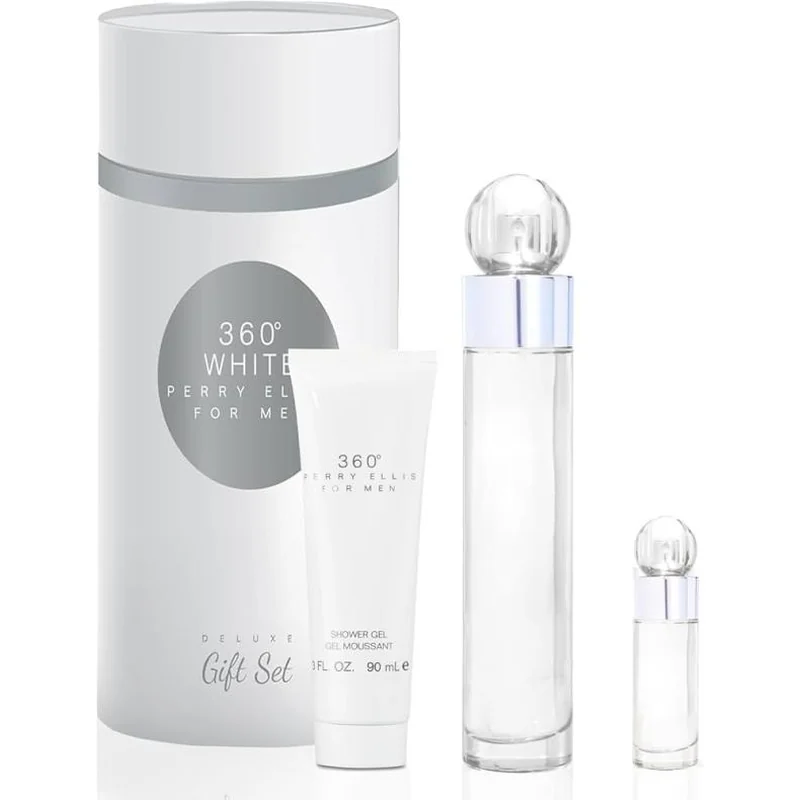 Perry Ellis 360 White 3 Piezas Cilindro 100ML EDT